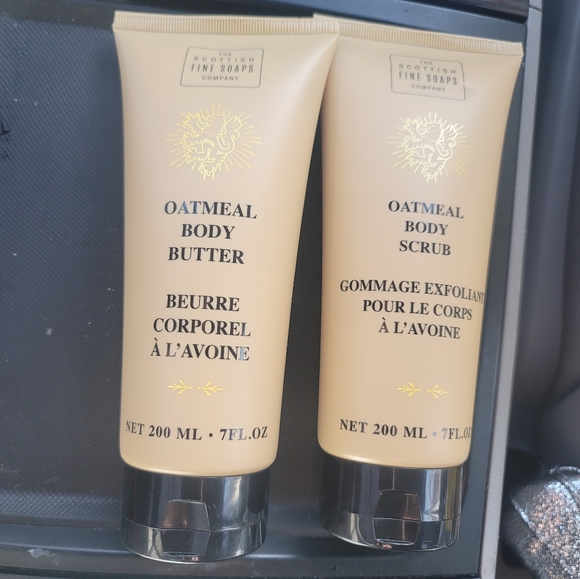 Scottish Fine Soaps Oatmeal 3Pc Bundle: Bar Soap + Body Butter + Body Scrub - Picture 4 of 4